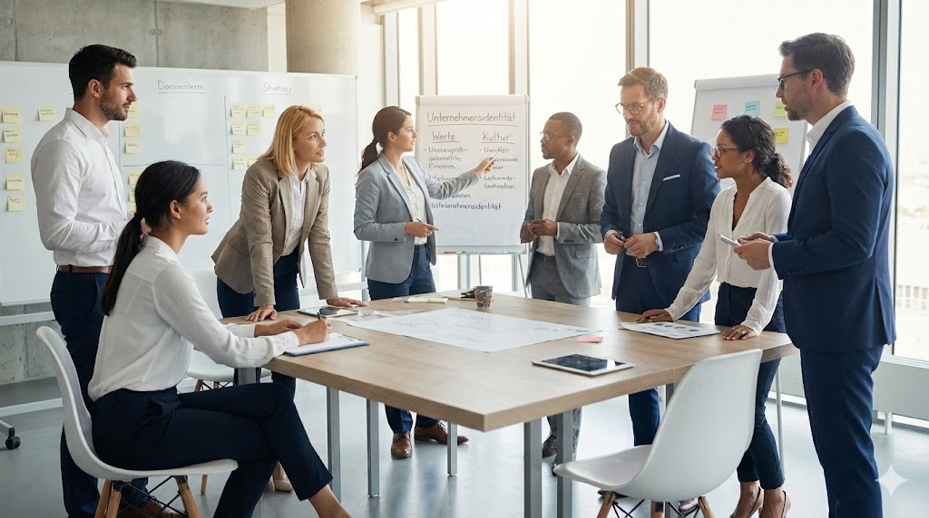 hero image depicting multiple businessmen and women